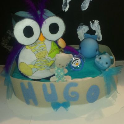 Hibou de couches bleu