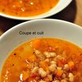 Soupe de haricots blancs aux tomates séchées et au thym