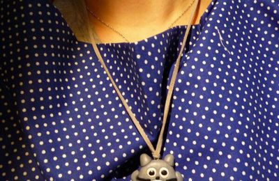 En mode collier Totoro Forever pour mon Boubou