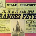 Les Grandes Fêtes patriotiques de 1919 à Belfort, la journée du vendredi 15 août (4e partie)