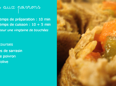 Recettes pour apéritif impromptu!