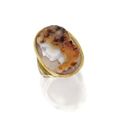 Gold and Hardstone Cameo Ring, Giovanni Antonio Santarelli, Late 18th Century to Early 19th Century.