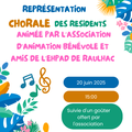 Représentation chorale des résidents 