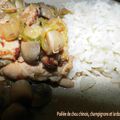 Poêlée de chou chinois, champignons et lardons (Cookeo)