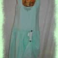 ROBE DE MA CREATION REALISEE DANS UN COTON VERT