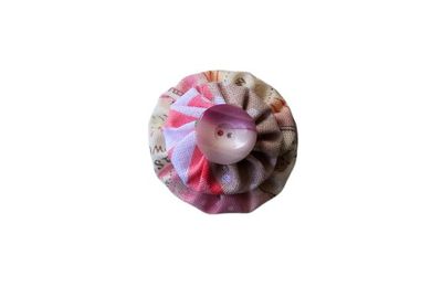 12/08/2019 - Fleur yoyo double en tissu coton