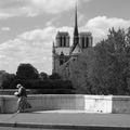 Vieille dame cherchant Notre Dame