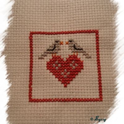 Pendouille terminée et nouvelle broderie finie 