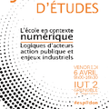 Journée d'études du GRESEC l'Ecole en contexte numérique : logiques d'acteurs, action publique et enjeux industriels 6 avril 18