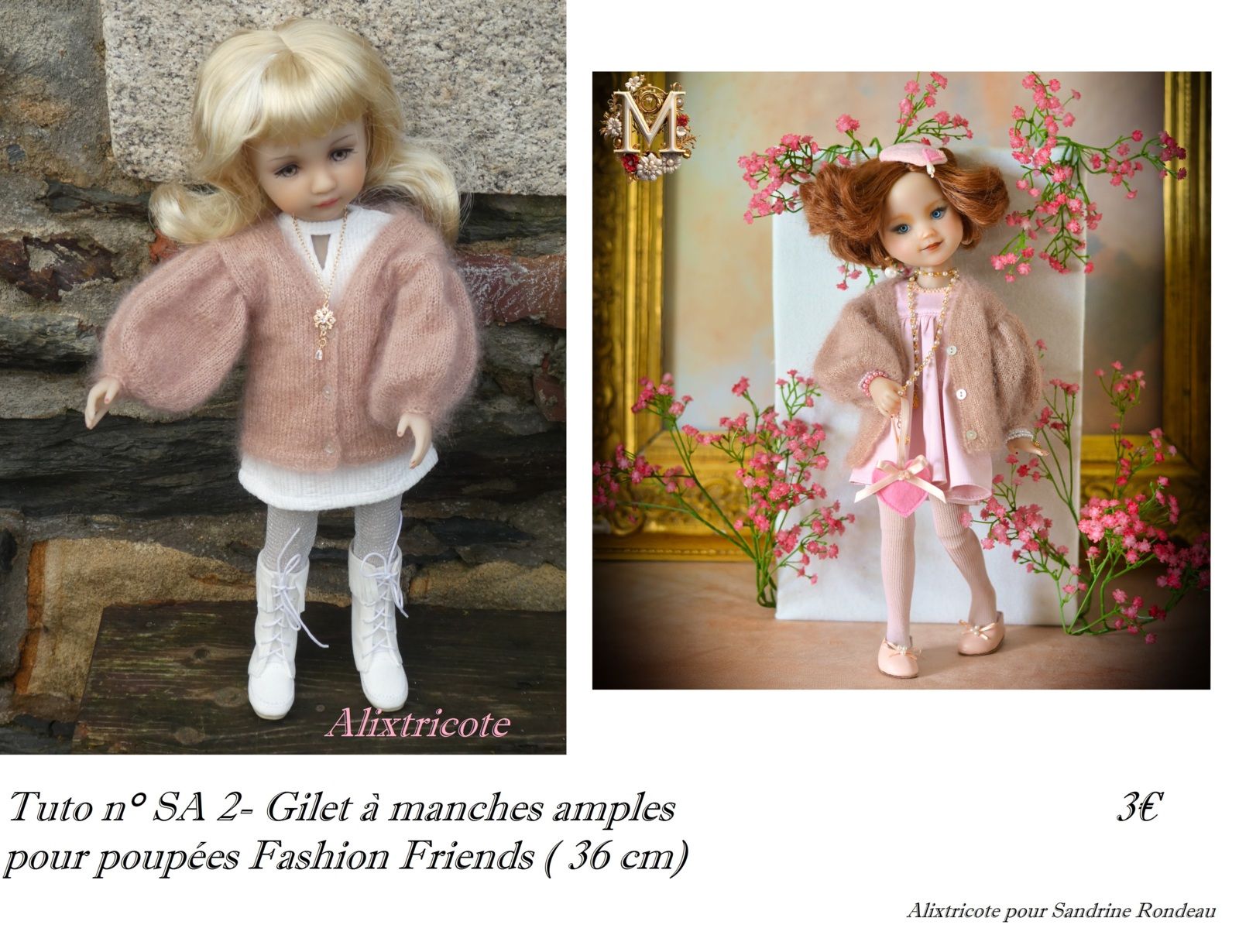 Tuto n° SA 2 - Gilet à manches amples 