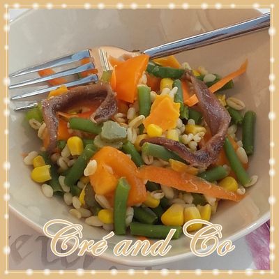 Salade jaune et orange