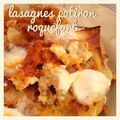 Lasagnes potiron-roquefort