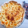 Quiche courge ~ chèvre ~ ciboulette d'Isabelle