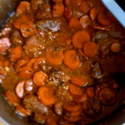 Boeuf aux légumes à la créole.