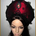 Coiffe "Erzsébet" Chapeau Déguisement Mariage Gothique Victorien Vampire Steampunk Victorian Headpiece Headdress 