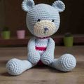 [Marina-créations - Boutique A Little Market] Un ours doudou 