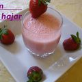 jus de fraises au lben (petit lait) عصير الفريزباللبن