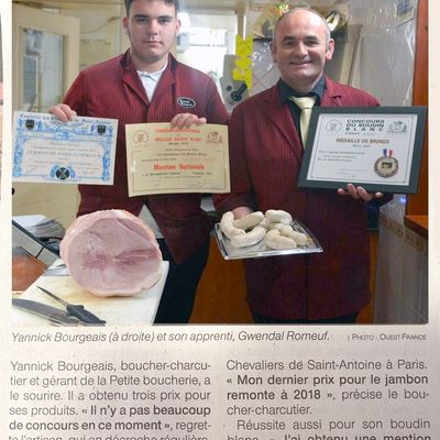 3 prix supplémentaires pour La P'tite Boucherie de Pluherlin.