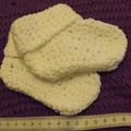 petits chaussons blanc taille naissance
