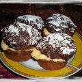 Muffins au chocolat - crème patissière