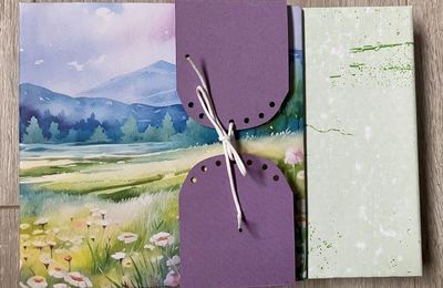 Mini album de Titemag19 réalisé avec les papiers de Passion Scrapbooking n°106