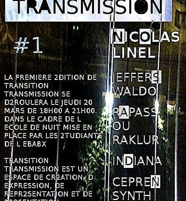 Performance sonore Nicolas Linel @ EBABX, école des beaux-arts de Bordeaux