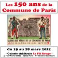 Exposition "Les 150 ans de la Commune de Paris" -  du 19 au 28 mars 2021 - Le Fil Rouge (4, rue Wurtz - 75013)