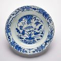 A blue and white 'duck and lotus pond' dish and a Zhangzhou-type 'fish' dish, 17th century