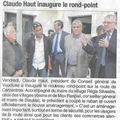Inauguration du rond point