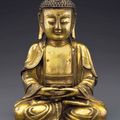 A gilt-bronze figure of Buddha, Ming dynasty, 16th-17th century