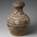 Covered jar, Western Han dynasty (206 B.C.–A.D. 9), 2nd–1st century B.C.