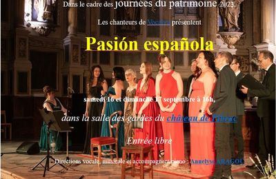 La saison 2023-2024 : pour être fidèle aux traditions, on commence par les journées du patrimoine !