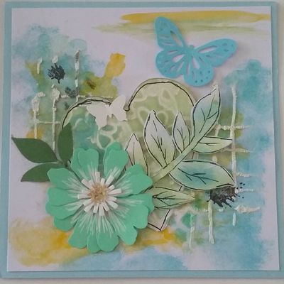 carte peinture et effet relief