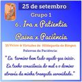 MENSAGEM DO DIA 25 DE SETEMBRO: Grupo 1 - Vícios e Virtudes 