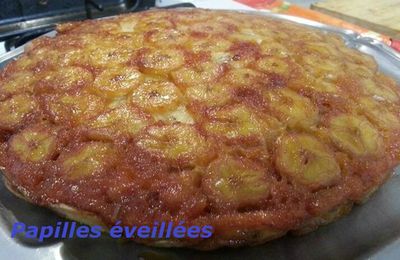 Gâteau renversé aux bananes caramélisées