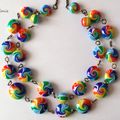 Perles swirl Arc-en-ciel