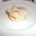 Millefeuille de foie gras et sa compoté pomme poire pour l'entrée du repas de noel