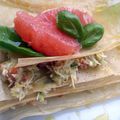 Mille-Feuille croustillant de Crabe et d'Avocat