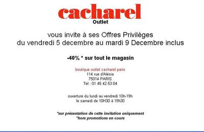 Vente Privée Cacharel