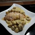 Poulet grillé aux champignons 