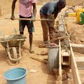 travaux de terrassement et plantation d'arbres