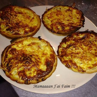 Tartelettes aux poireaux