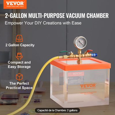 Comment utiliser la chambre à Vide VEVOR ? code promo VEVR5OFF / Montage et utilisation VEVOR Chambre à vide acrylique transparente 