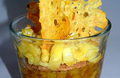 Verrine d'ananas en textures