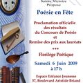 Remise des Prix du Concours de Poésie