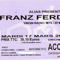 Franz Ferdinand - Mardi 17 Mars 2009 - Olympia (Paris)