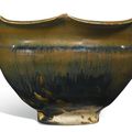 A 'Hare's Fur' foliate-rim jar, Song Dynasty