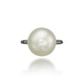 A natural pearl ring