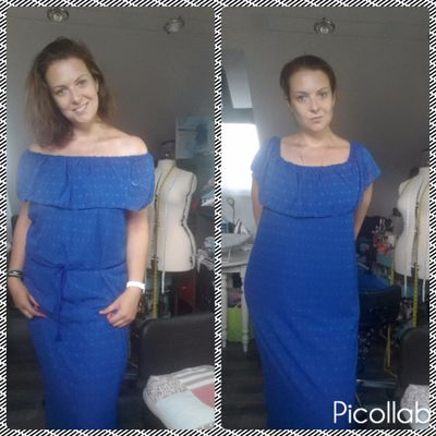 Une robe hippie de Vanessa Pouzet avec une mousseline dévorée des coupons St Pierre