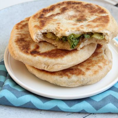 Hotteok à la scarole cuite